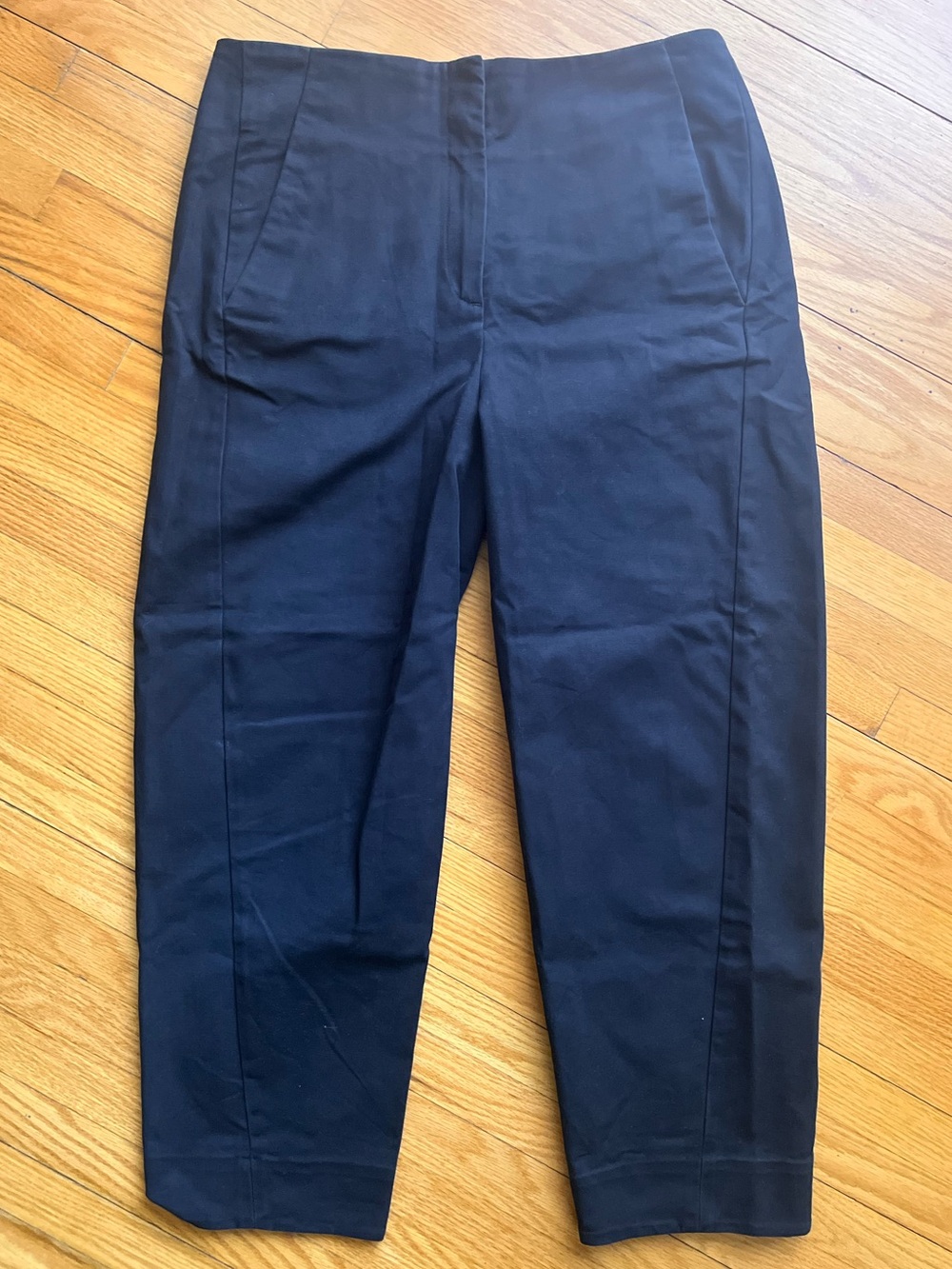 COS Black High Waisted Tapered Trouser Pants Size 8